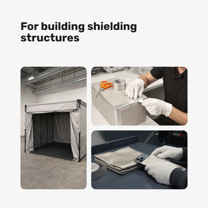 Shielding fabric for building shielded structures