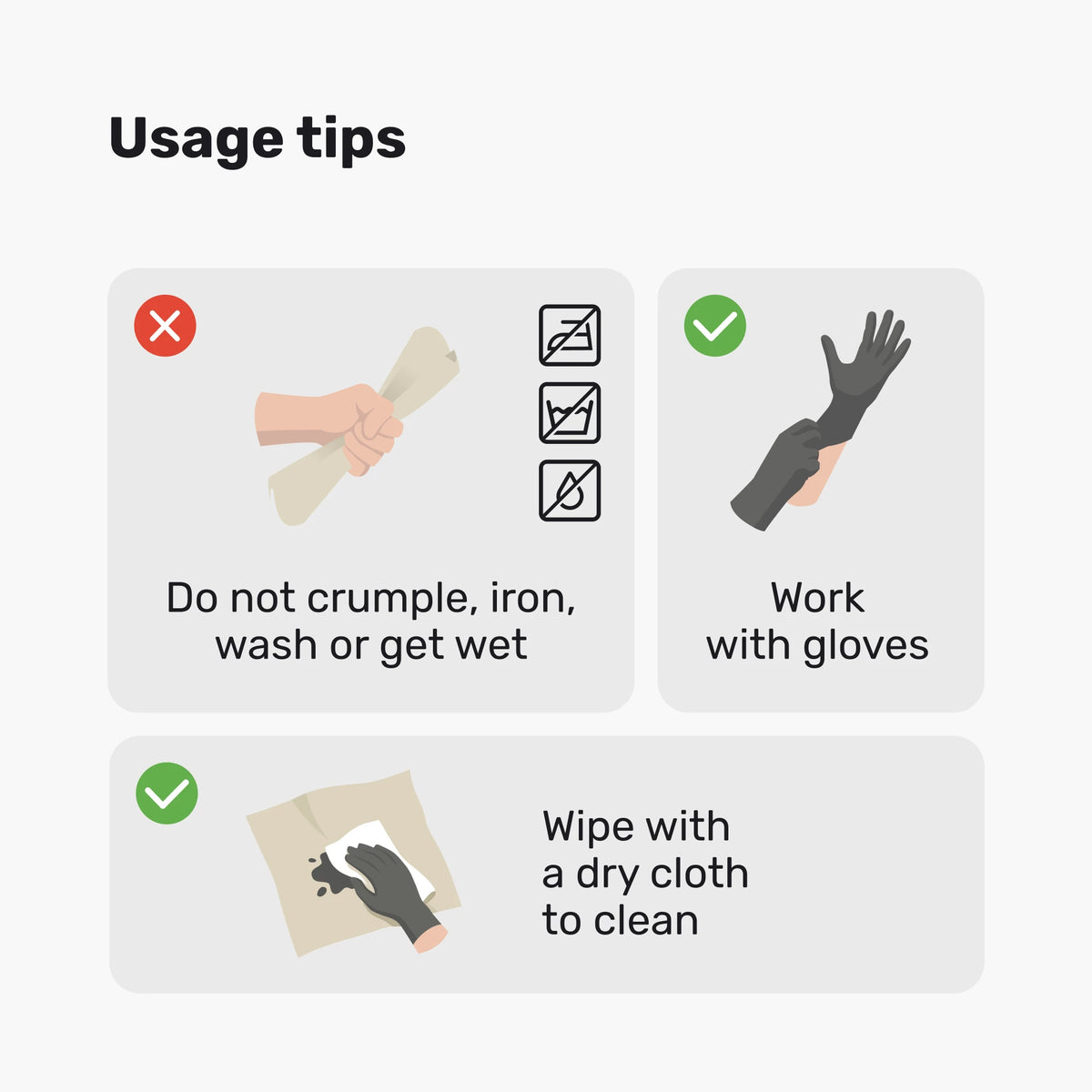 Usage tips for shielding fabric