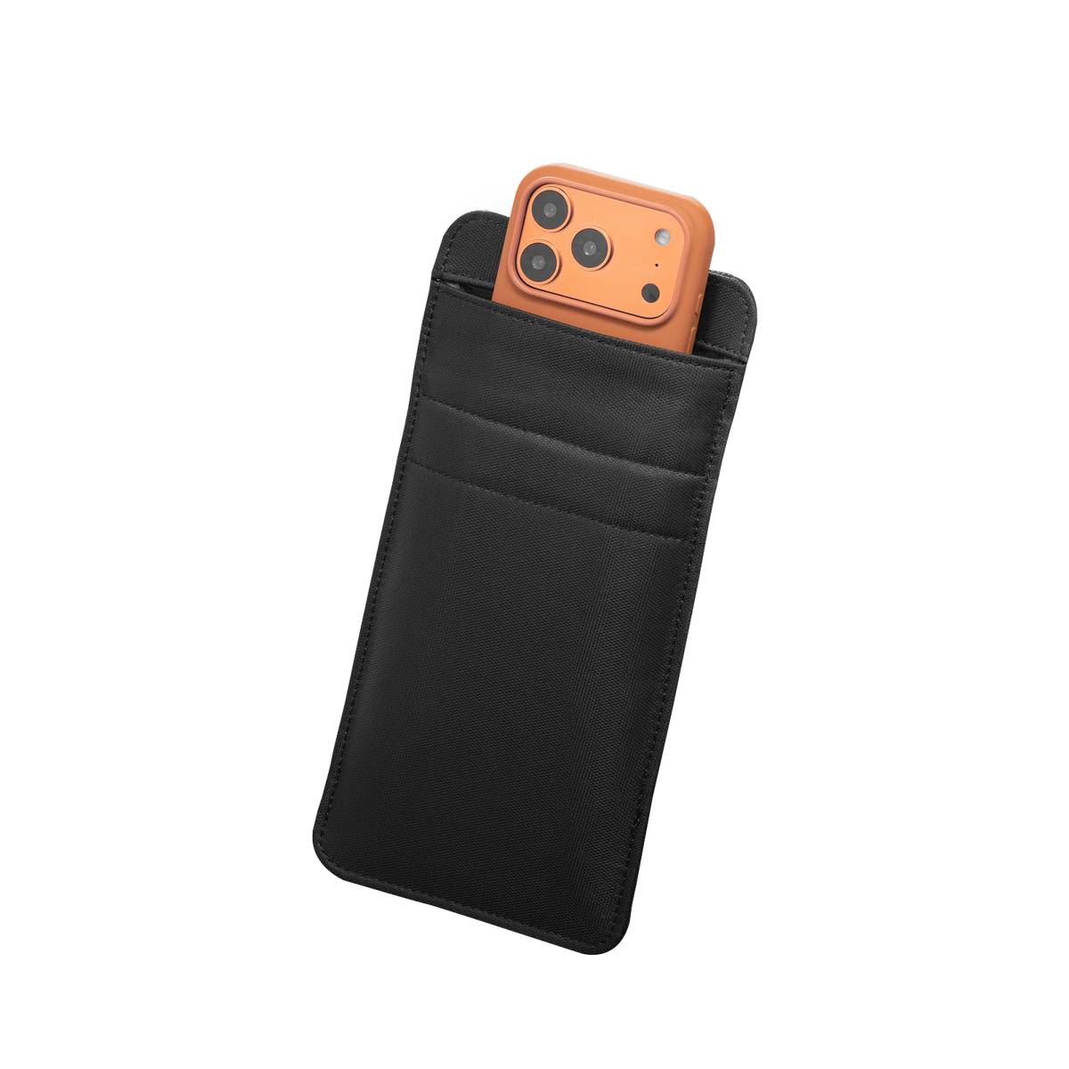 Faraday Sleeve Prime with a smartphone inside