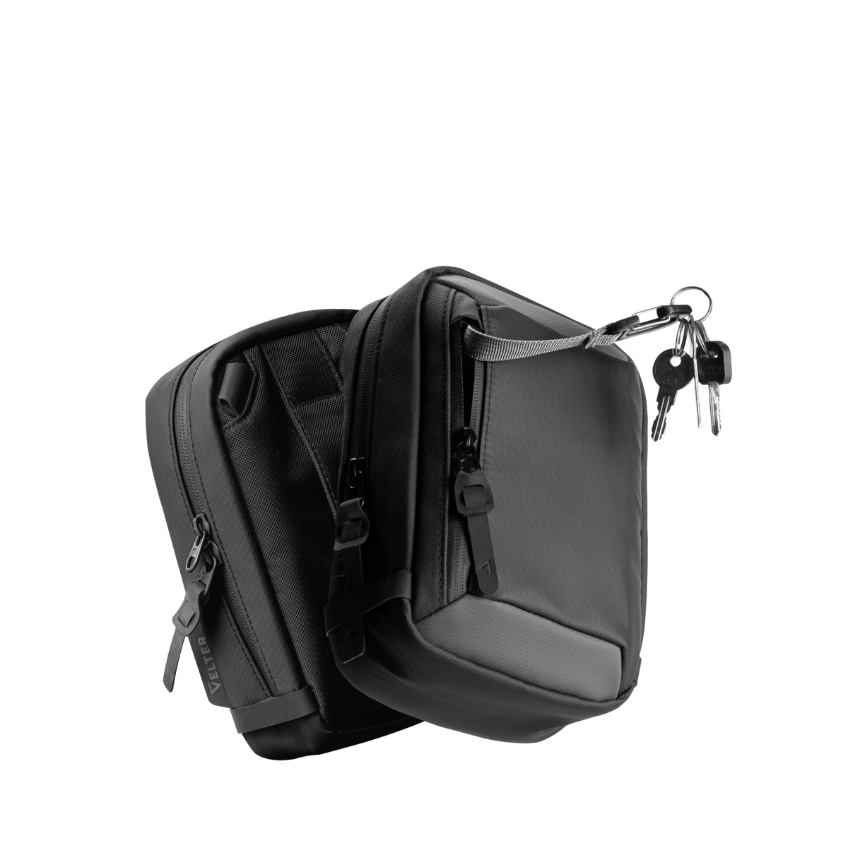 Sling Bag with Faraday Sleeve with keys on the built-in carabiner